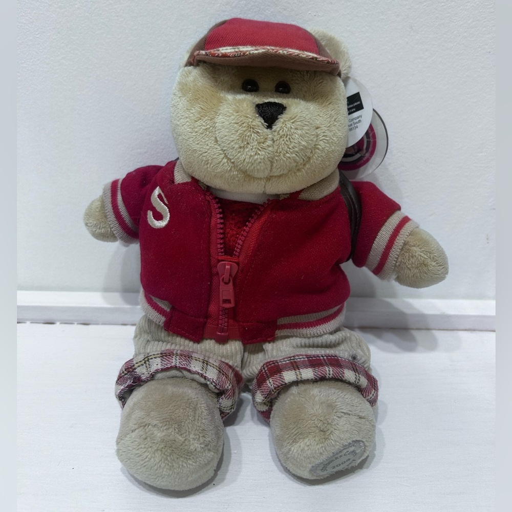 Vintage Starbucks 33rd Edition‎ BackTo School Bearista Bear Original 2004 Plush